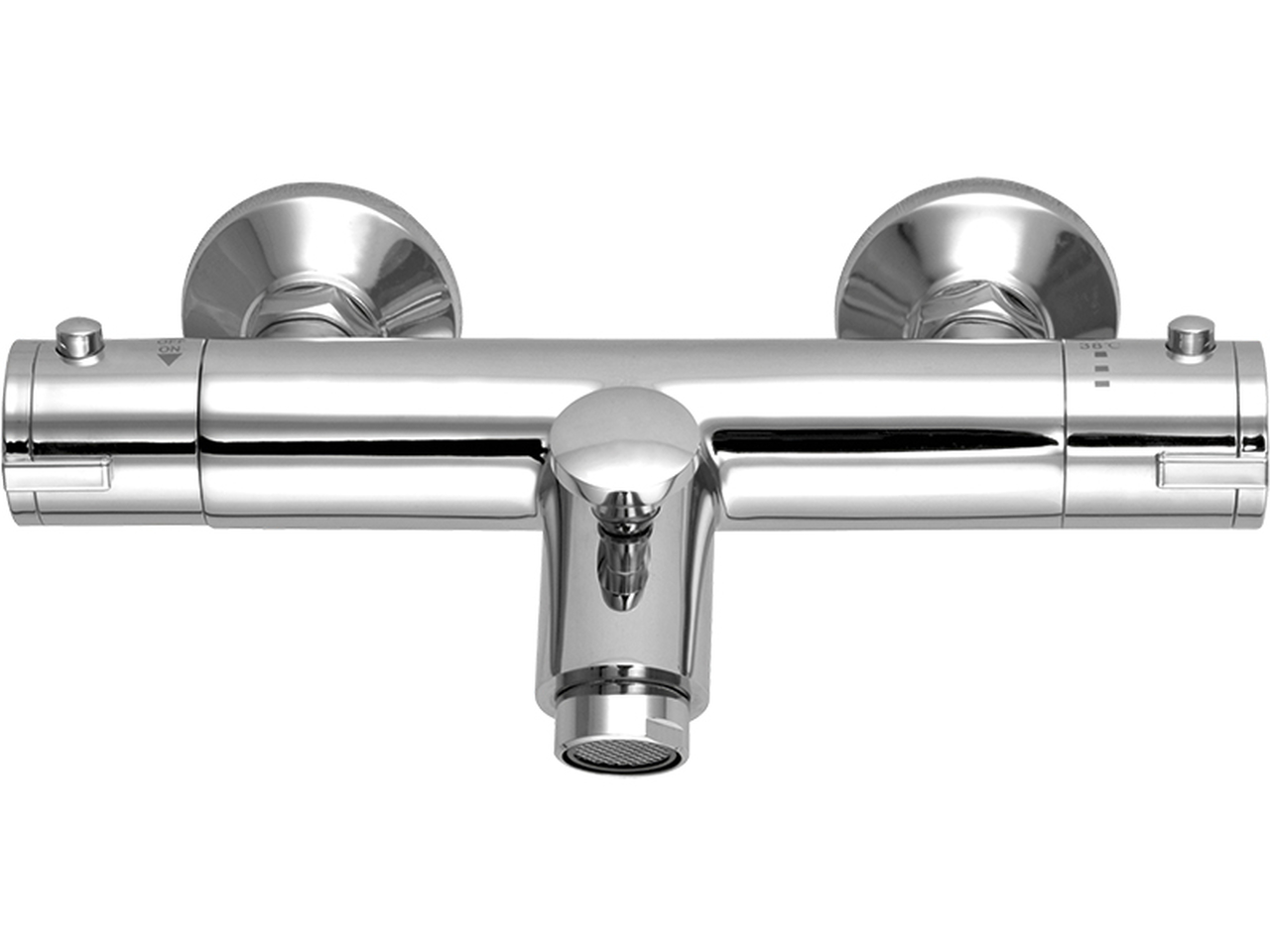 Darmowa Dostawa - Bateria wannowo-prysznicowa ścienna chrom Laveo Termico BAT01TD