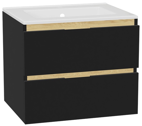 Darmowa Dostawa - Umywalka z szafką 61 cm czarną Excellent Tuto 2.0 MLEX2172K600136BKBK