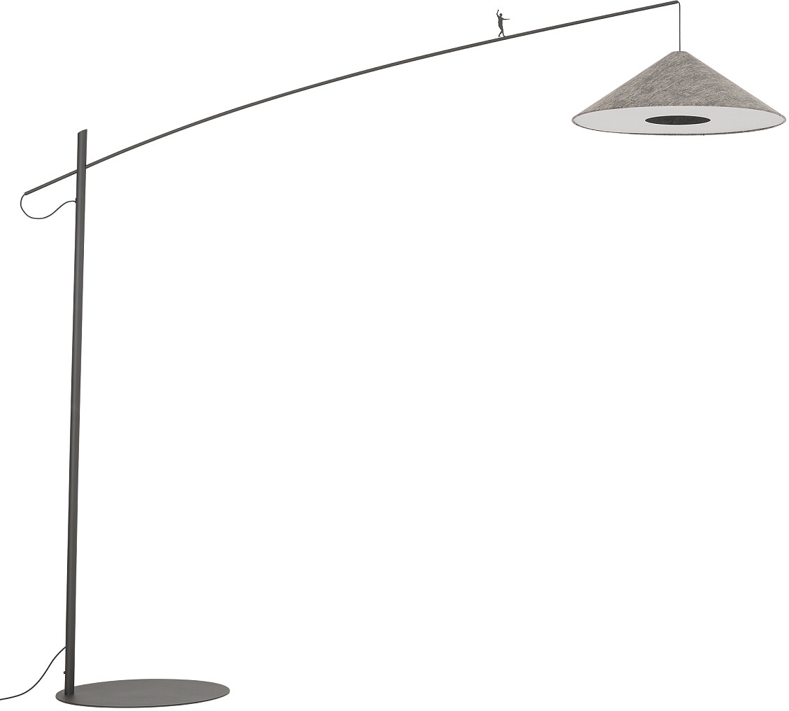 Darmowa Dostawa - Lampa stojąca 1x25 W szara Nowodvorski Lighting Poise 11767