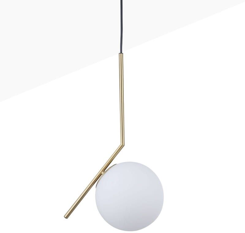 Darmowa Dostawa - Lampa wisząca 1x20 W biała-złota Abruzzo Milano ABRKMTB