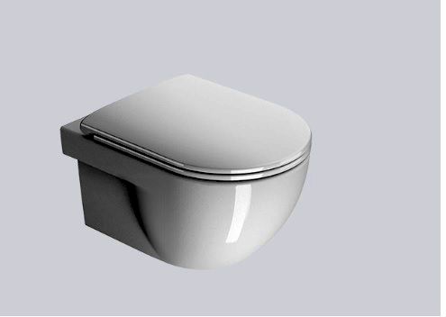 Darmowa Dostawa - Miska WC wisząca ze spłukiwaniem wirowym biały połysk GSI City 911511