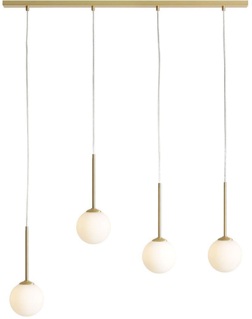 Darmowa Dostawa - Lampa wisząca 4x10 W złota Aldex Bosso 1087L40
