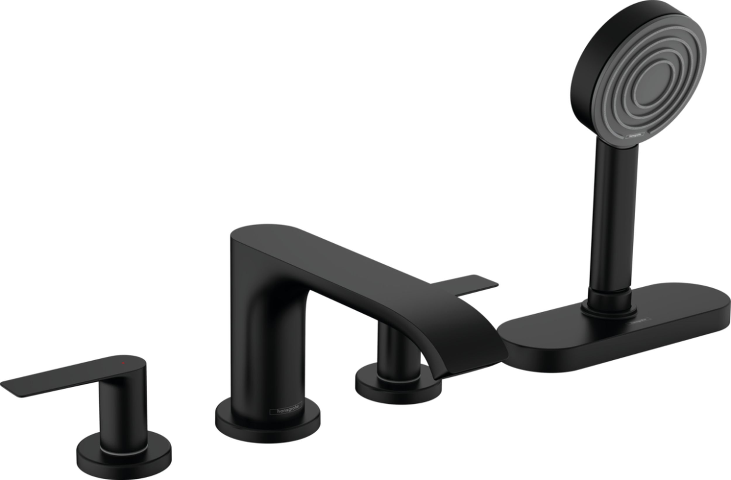 Darmowa Dostawa - Bateria wannowo-prysznicowa nawannowa czarna Hansgrohe Vivenis 75444670