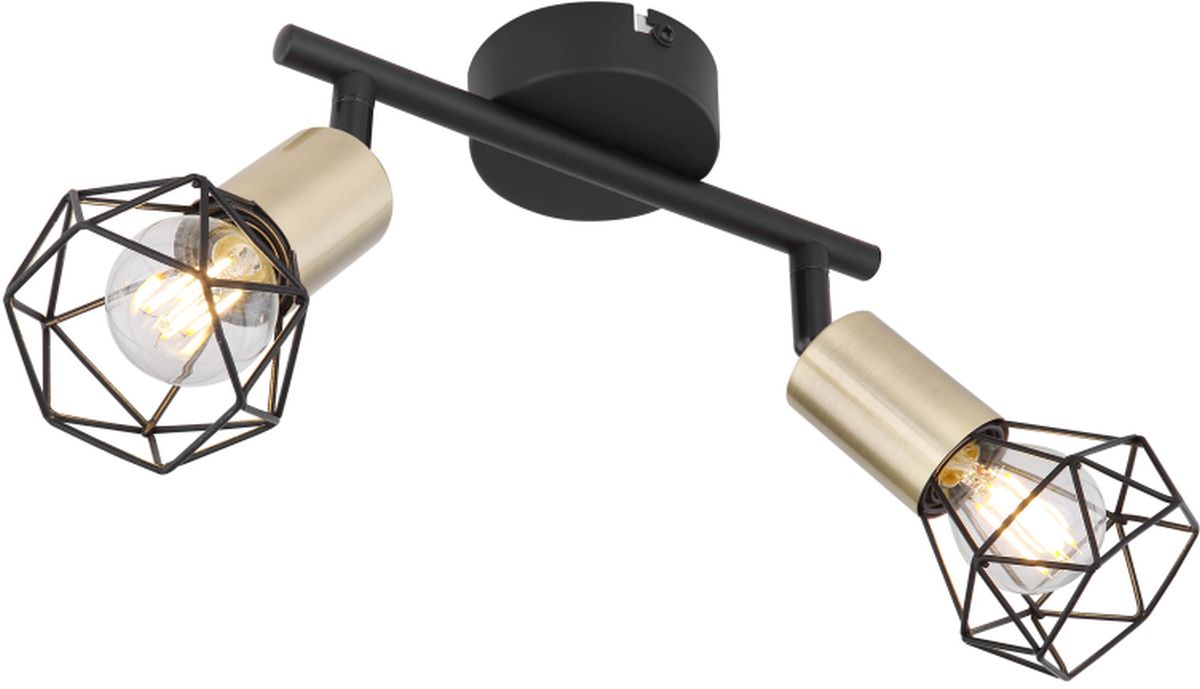 Darmowa Dostawa - Lampa podsufitowa 2x40 W czarny Globo Lighting Xara I 54802S2AB