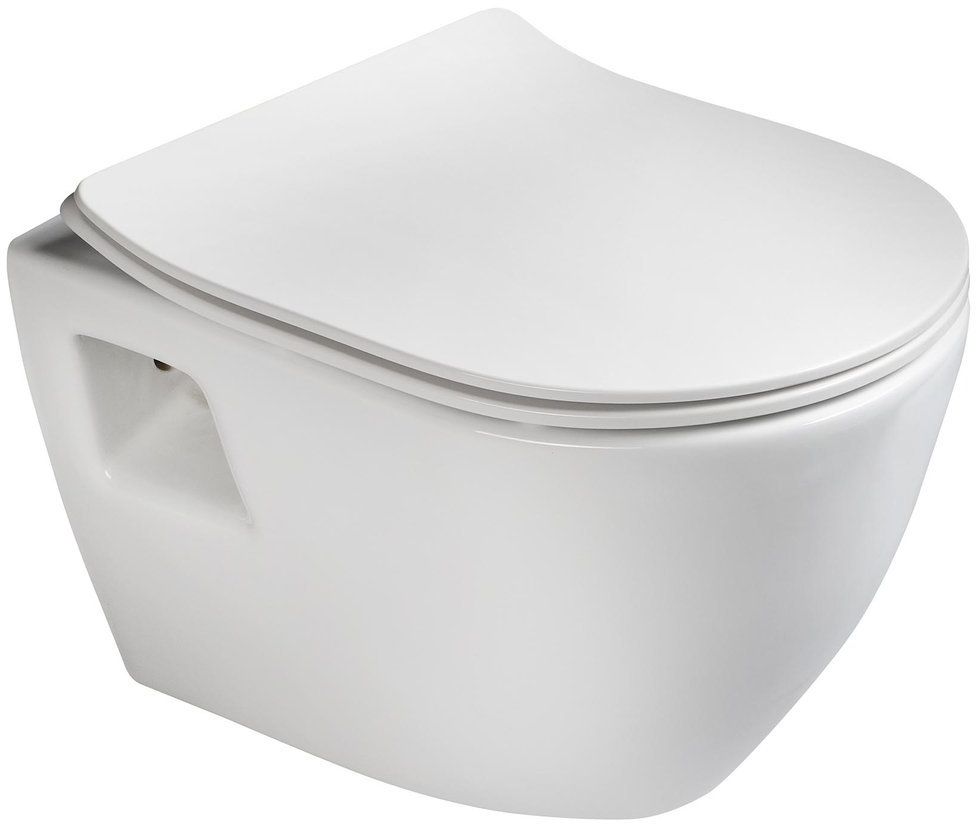 Darmowa Dostawa - Miska WC wisząca z kołnierzem biały Creavit Paula TP325