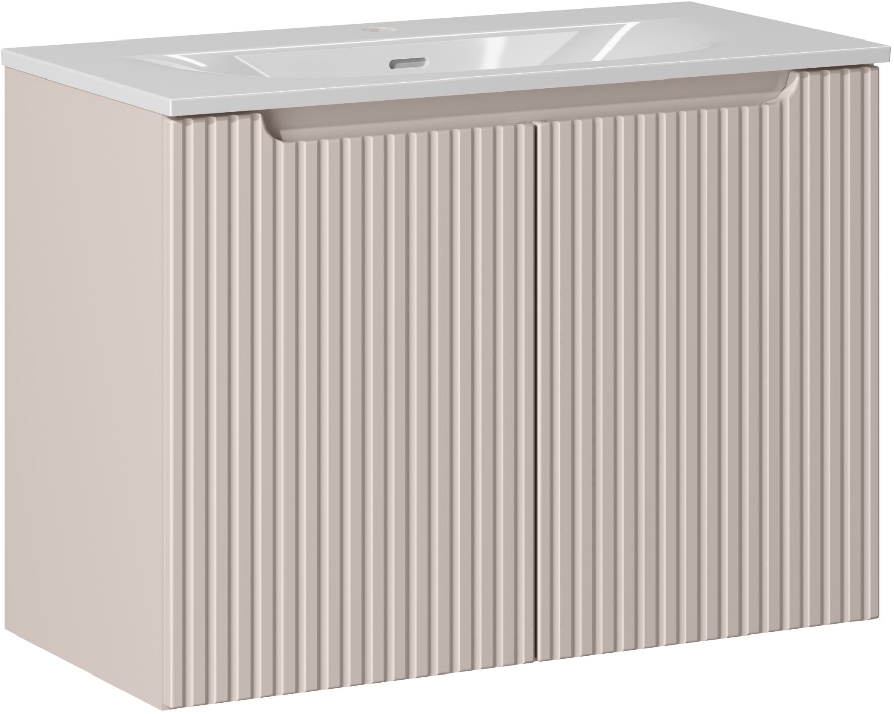 Darmowa Dostawa - Umywalka z szafką 80 cm beżową Comad Nova Cashmere SETNOC80CMDSKY3