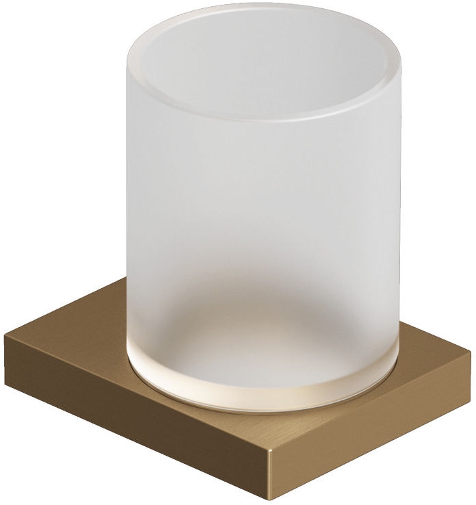 Darmowa Dostawa - Kubek do mycia zębów biały-brązowy Kludi Vela C 31975N1