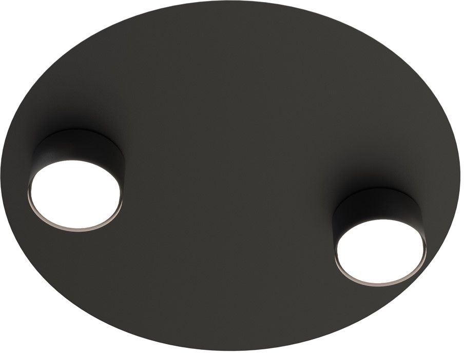 Darmowa Dostawa - Lampa podsufitowa 2x12 W czarna Emibig Bolx 14412