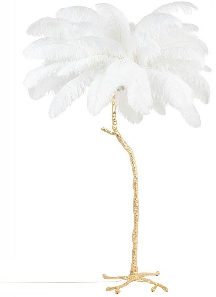 Darmowa Dostawa - Lampa stojąca 5x40 W biała-złota Moosee Tiffany MSE1501100417