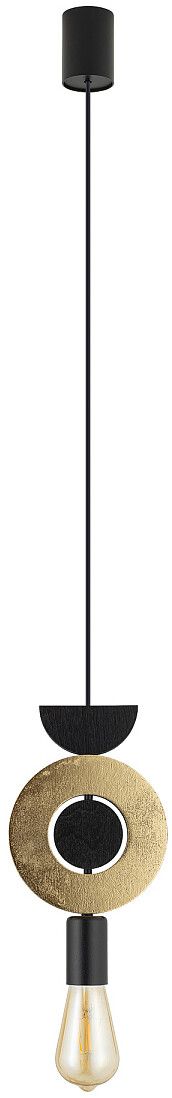 Darmowa Dostawa - Lampa wisząca 1x25 W czarna-złota Nowodvorski Lighting Drops Wood 11180