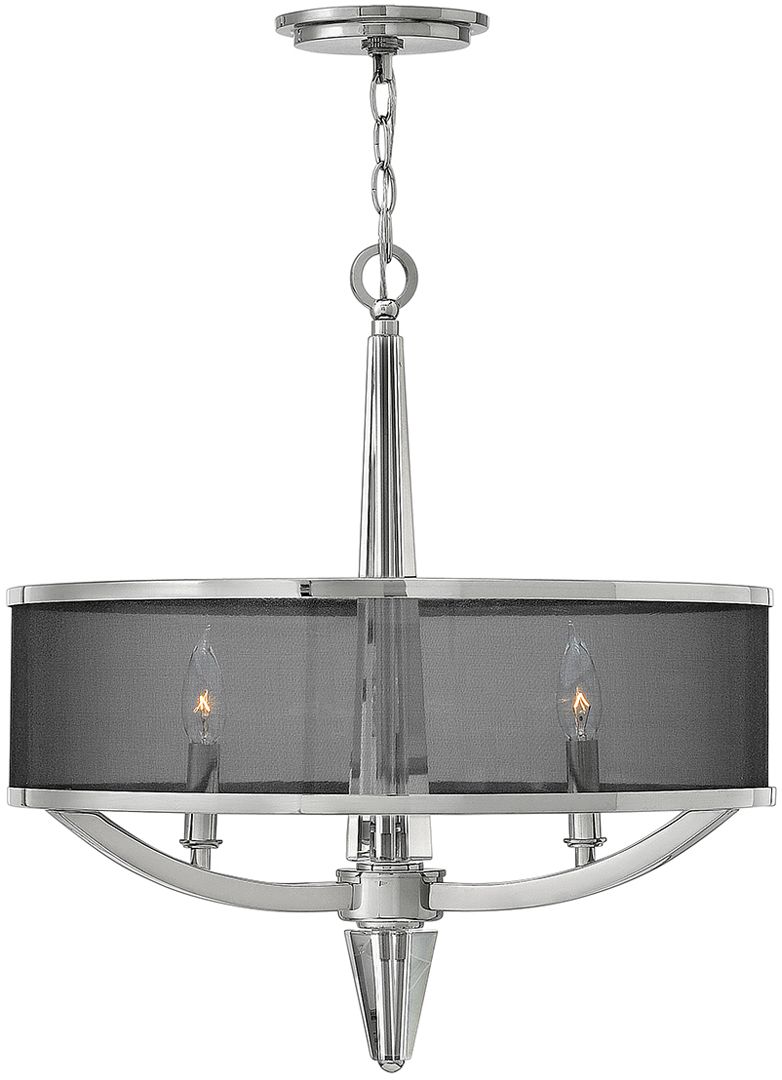 Darmowa Dostawa - Lampa wisząca 3x60 W czarna-nikiel Quintiesse Ascher QNASCHER3P