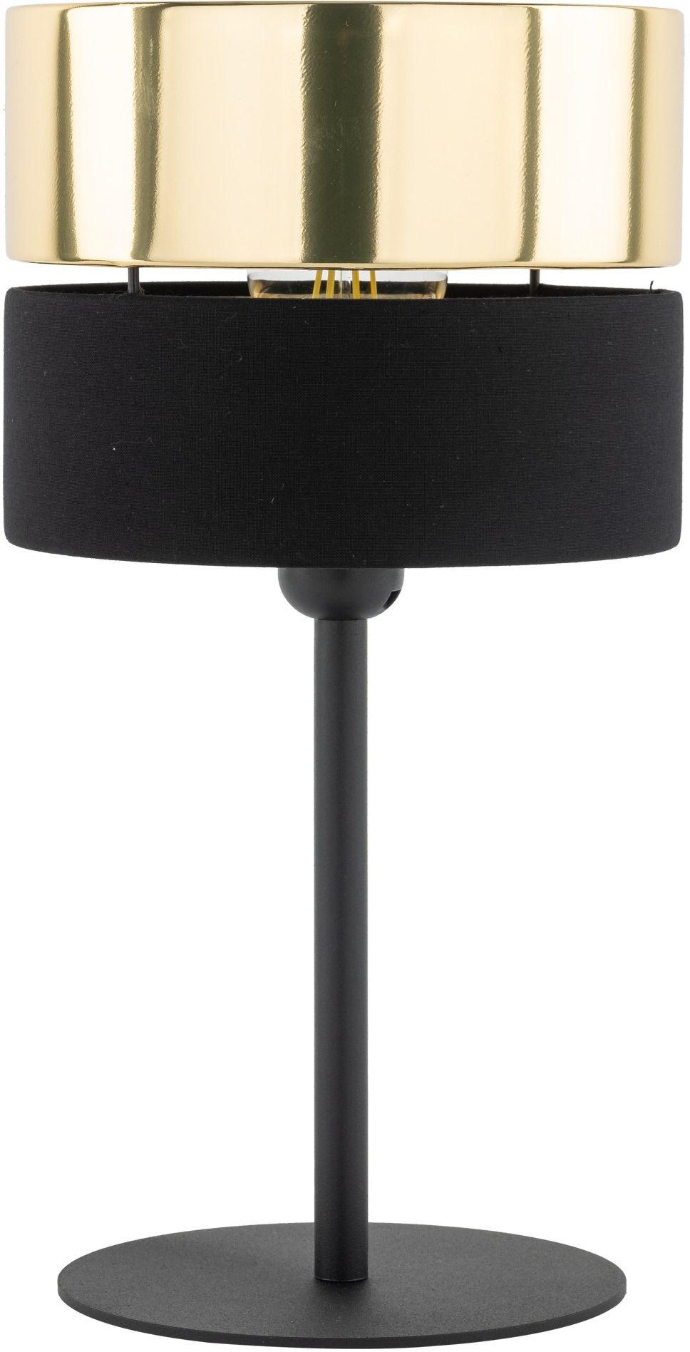 Darmowa Dostawa - Lampa stołowa 1x15 W czarna-złota TK Lighting Hilton 16051