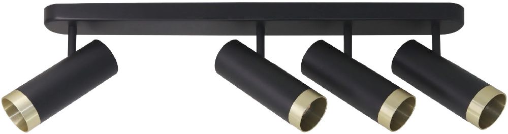 Darmowa Dostawa - Lampa podsufitowa 4x10 W czarna Goldlux Fado 326010