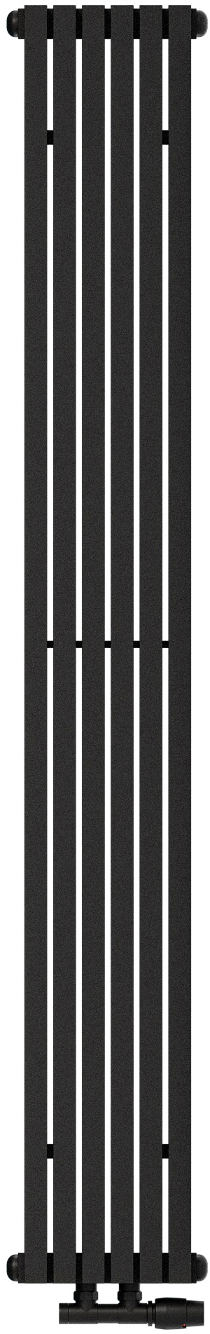 Darmowa Dostawa - Grzejnik pokojowy 180x21.5 cm podłączenie dolne czarny AG Evo Line Eterna Uno AGETVU180219005T