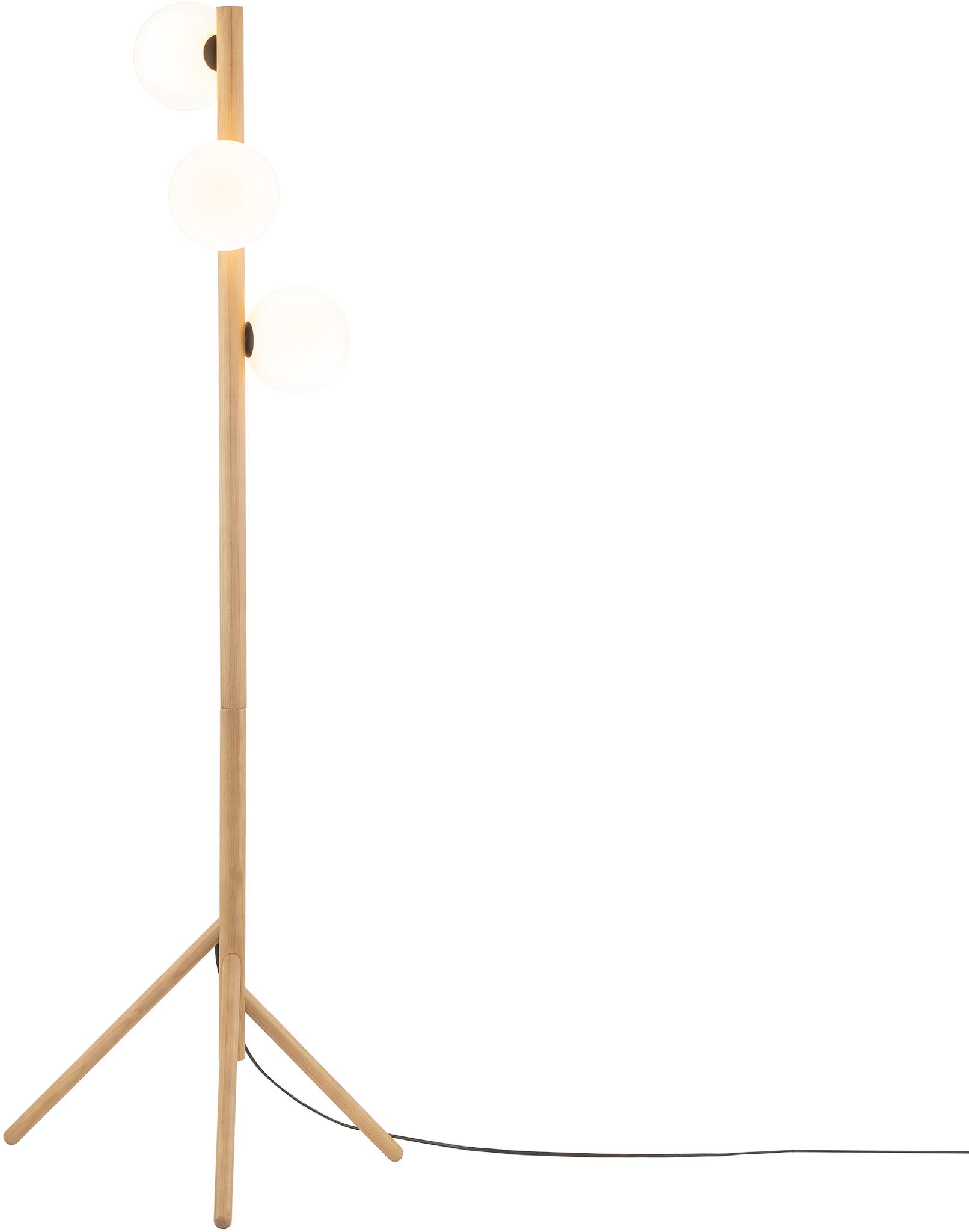 Darmowa Dostawa - Lampa stojąca 3x6 W biały TK Lighting Estera Wood 5809