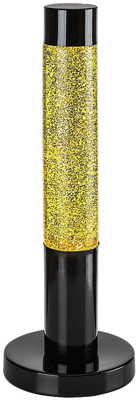 Darmowa Dostawa - Lampa stołowa 1x25 W czarna-przezroczysta-złota Rabalux Lavastic 76029