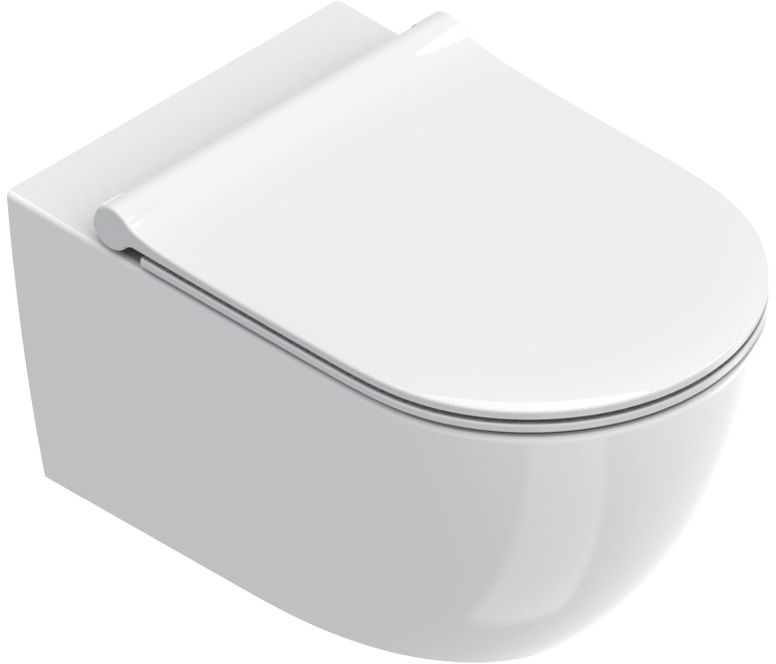 Darmowa Dostawa - Miska WC wisząca bez kołnierza biały połysk Catalano Sfera 0511550001