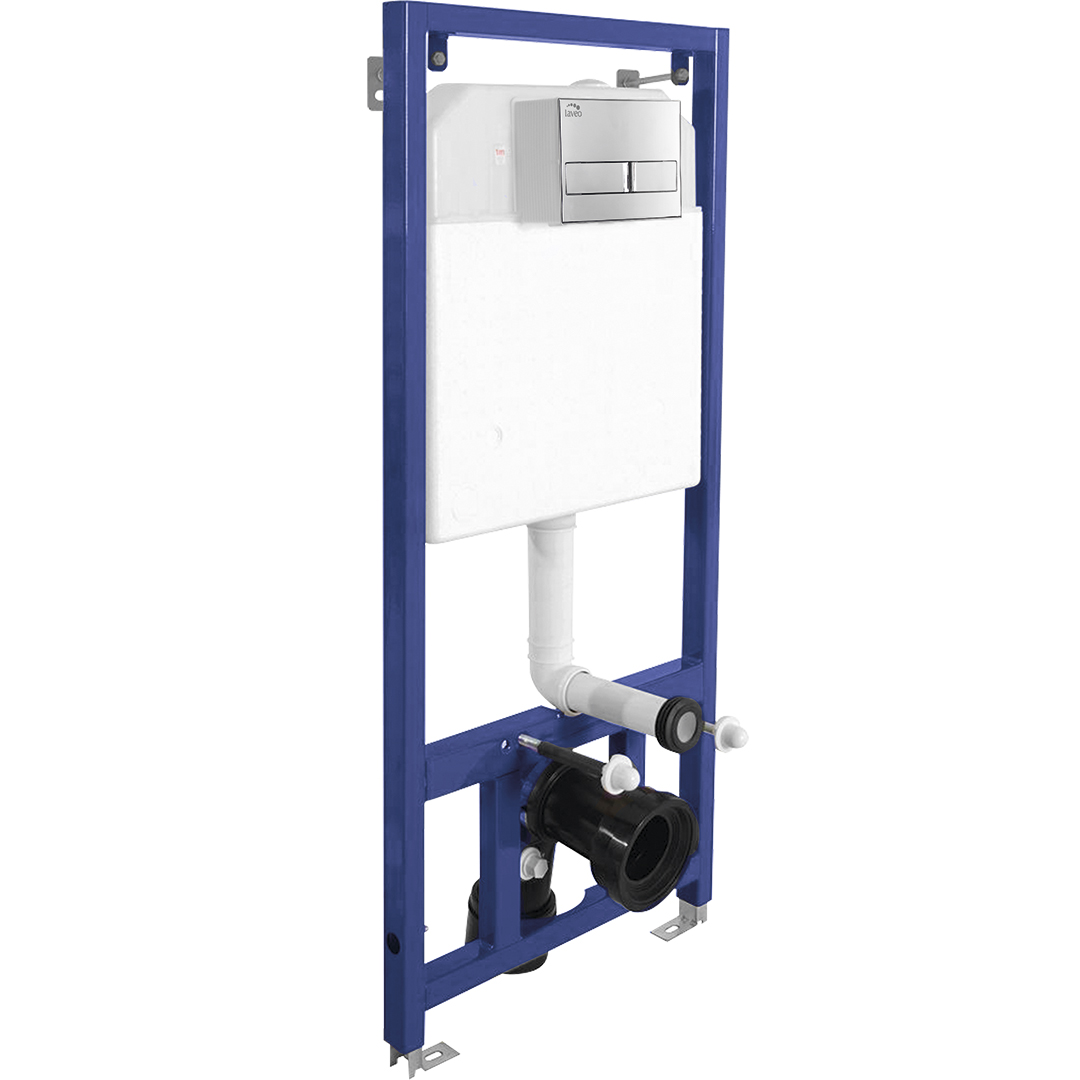 Darmowa Dostawa - Stelaż podtynkowy z przyciskiem i uszczelką do miski wiszącej Laveo Akan VSA058V