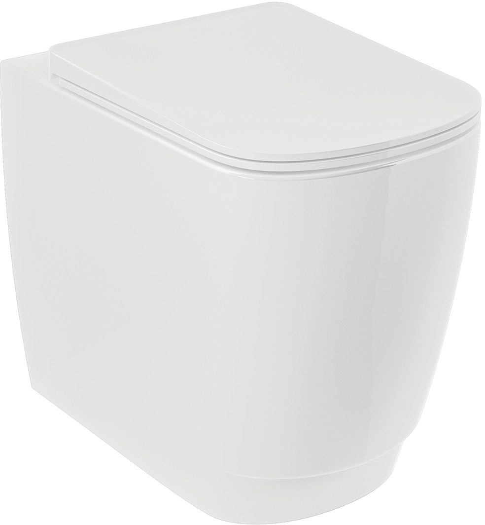 Darmowa Dostawa - Miska WC stojąca bez kołnierza ze spłukiwaniem wirowym biały połysk Kludi Resa S 27WCB0343