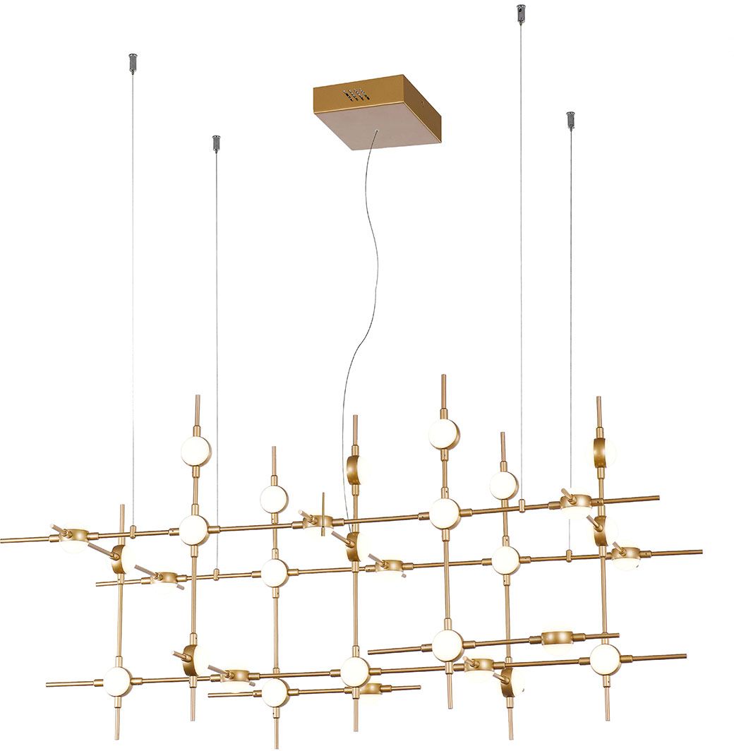 Darmowa Dostawa - Lampa wisząca x72 W biała-złota Italux Provenza MD1800106730AGD