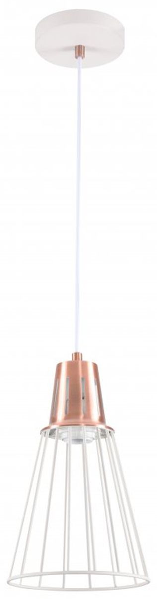 Darmowa Dostawa - Lampa wisząca 1x40 W biała-złota GTV Kaliope OSKALE2703DEC