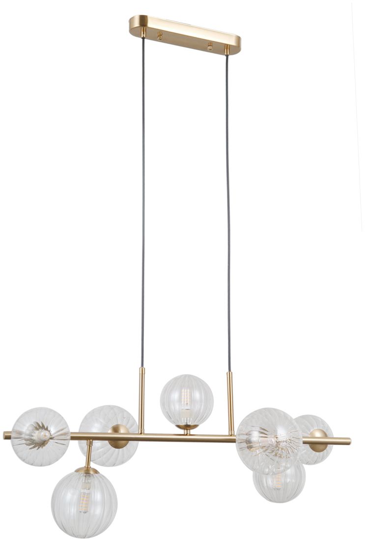 Darmowa Dostawa - Lampa wisząca x5 W złota Italux Toledo PND407177HBR