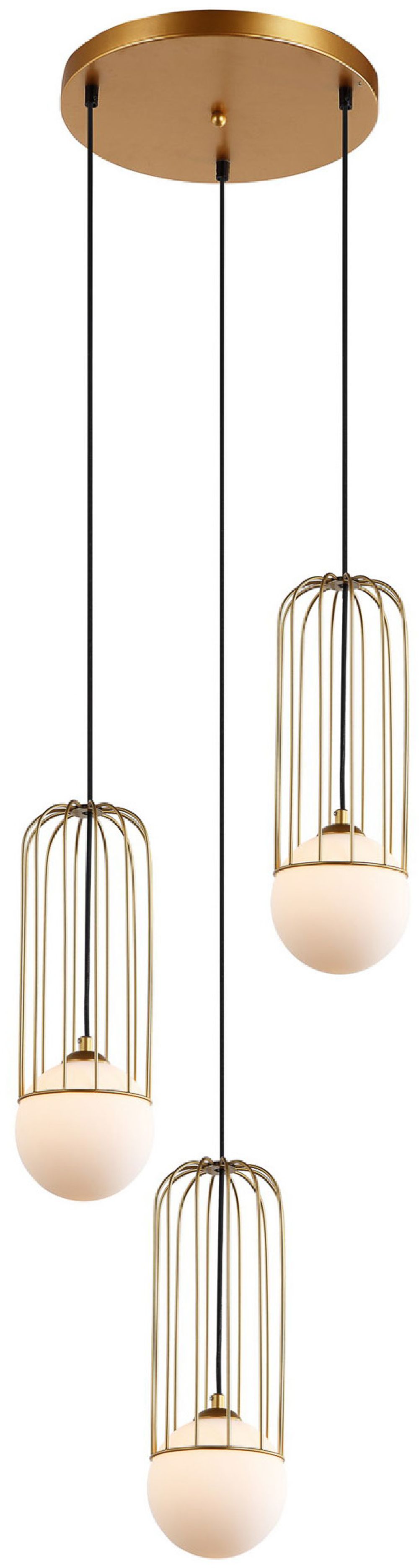 Darmowa Dostawa - Lampa wisząca 3x25 W złota Italux Simon MDM39383GD