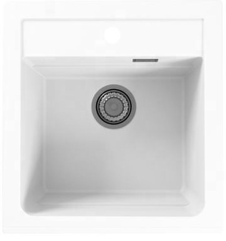 Darmowa Dostawa - Zlewozmywak granitowy 50x47 cm biały Alveus Atrox 1131986