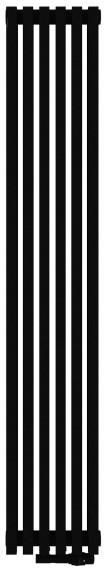 Darmowa Dostawa - Grzejnik pokojowy 190x26.7 cm podłączenie dolne czarny Radox Vertica Uno RXVRD002T1900267