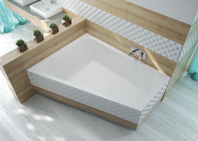 Darmowa Dostawa - Wanna narożna 175x135 cm lewa biała Sanplast Free Line 610040132001000