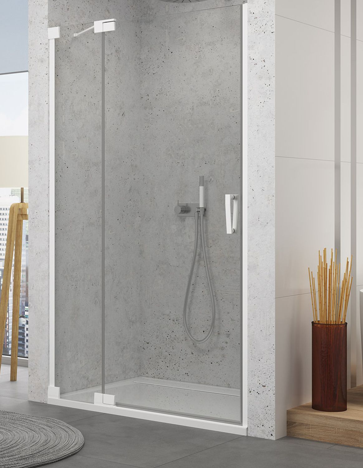 Darmowa Dostawa - Drzwi prysznicowe uchylne Ronal Cadura CA13G1200907