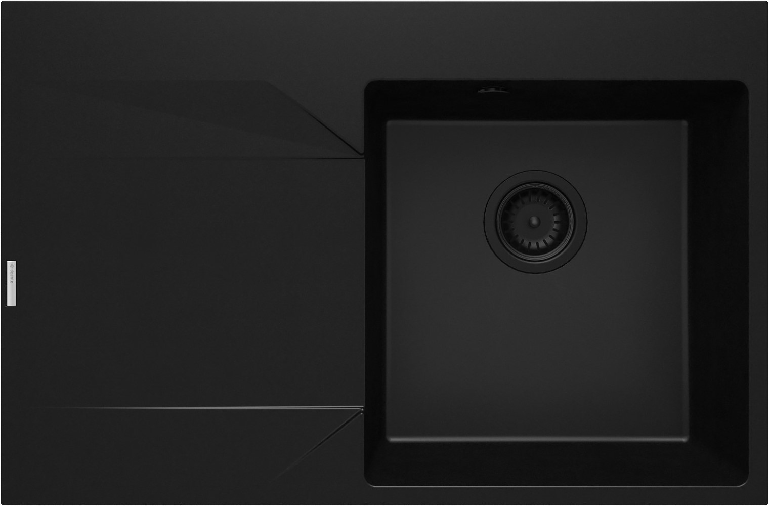 Darmowa Dostawa - Zlewozmywak granitowy 76x50 cm czarny Deante Evora ZQJN11L