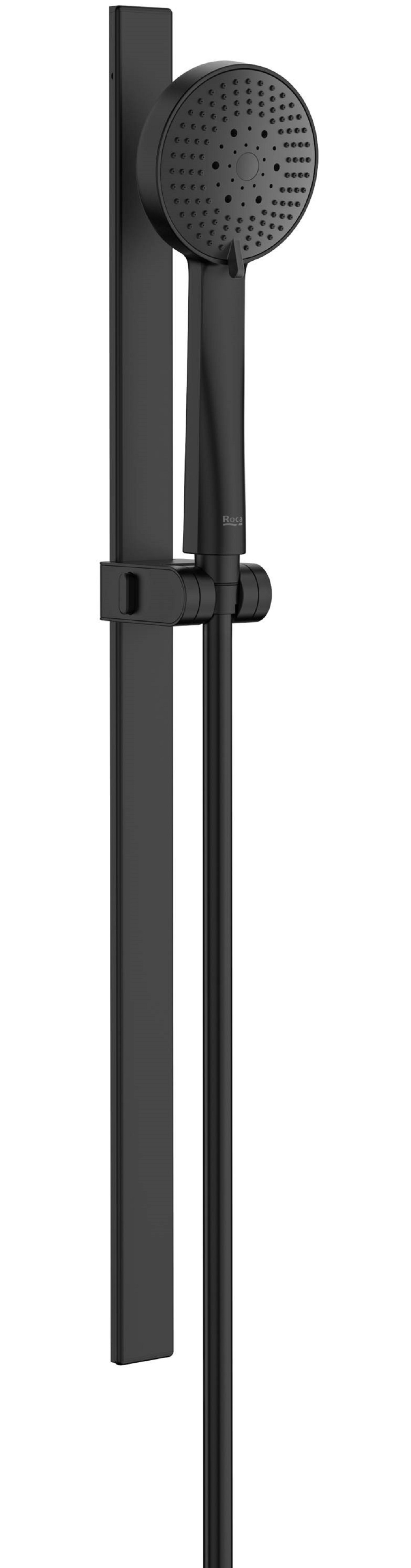 Darmowa Dostawa - Zestaw prysznicowy ścienny czarny Roca Stella A5B8E13NB0