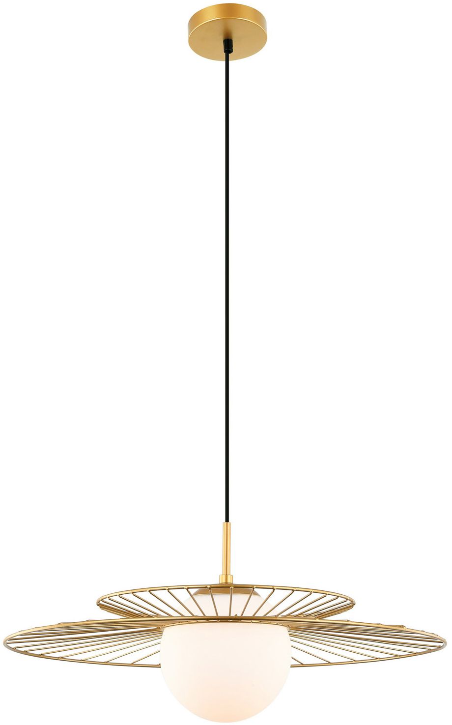 Darmowa Dostawa - Lampa wisząca 1x40 W złota Italux Sarah MDM40001GD