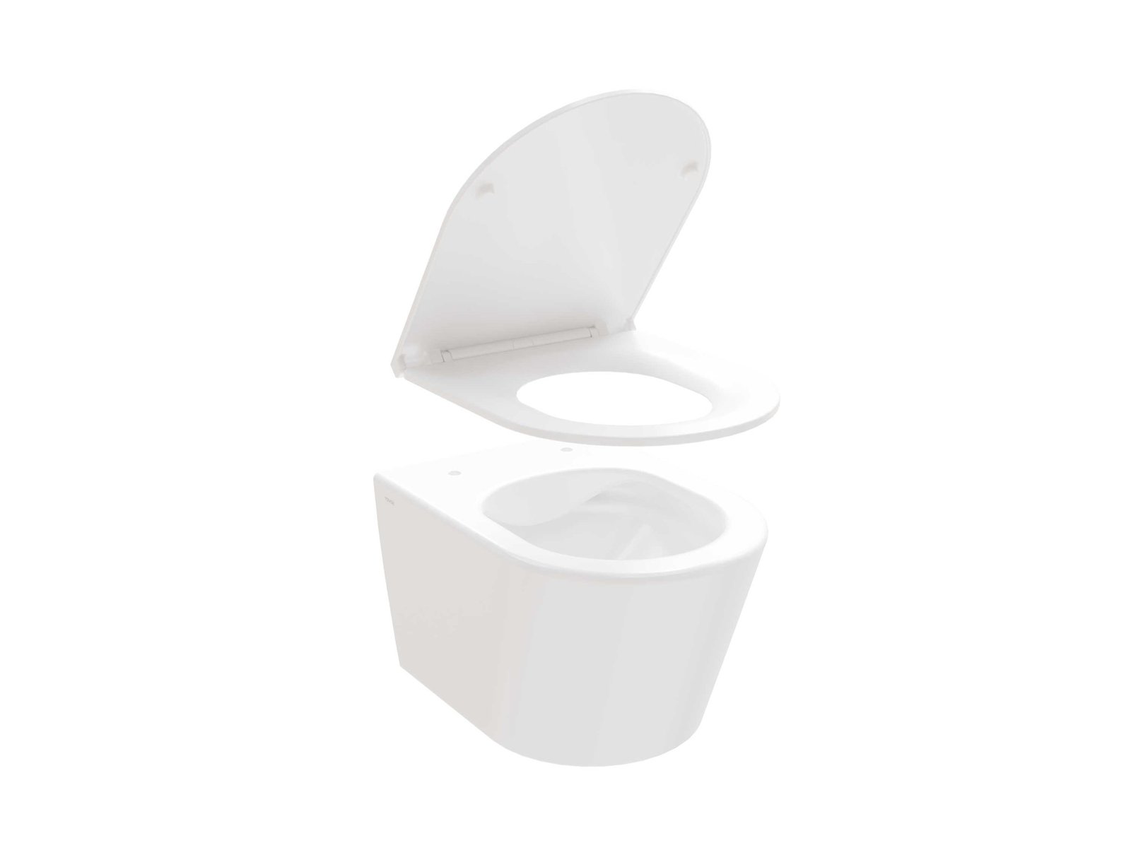 Darmowa Dostawa - Miska WC z deską wolnoopadającą wisząca bez kołnierza biały połysk Ravak Flow X01985