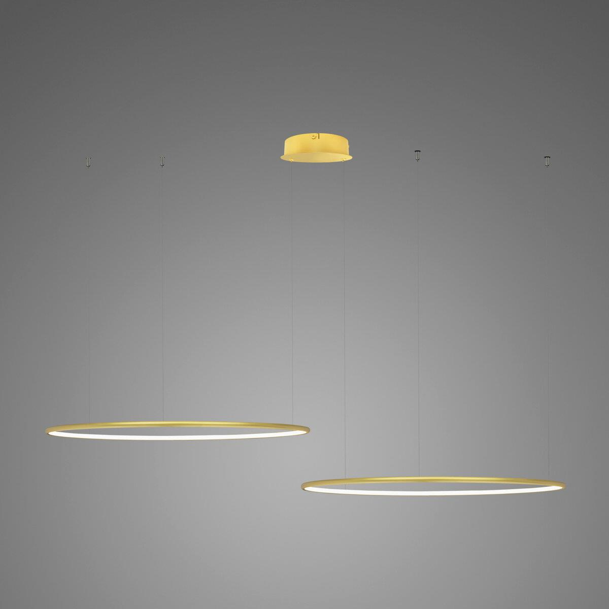 Darmowa Dostawa - Lampa wisząca 2x38 W złota Altavola Design Ledowe Okręgi LA074CO260in3kgold