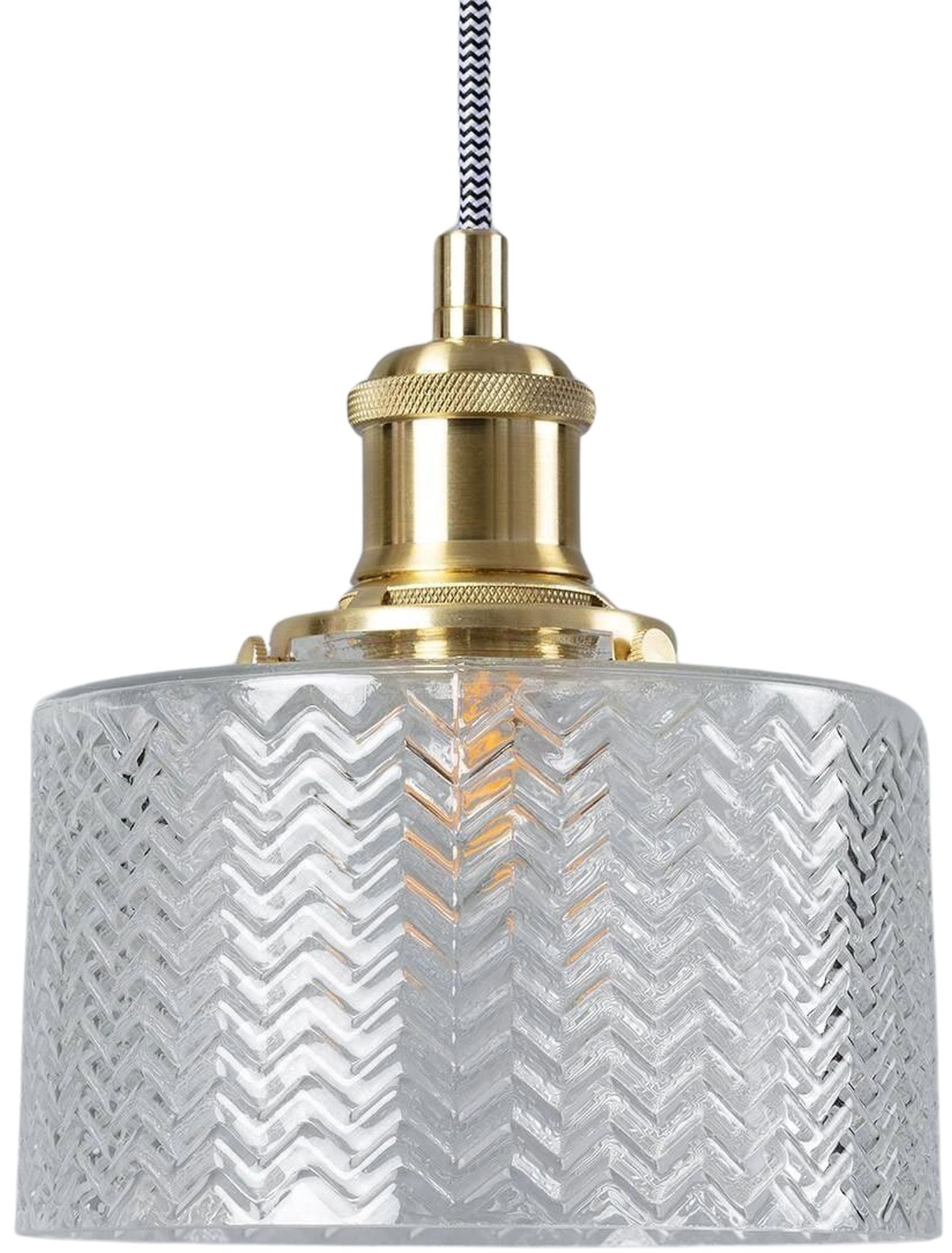 Darmowa Dostawa - Lampa wisząca 1x20 W przezroczysta-złota Abruzzo Wanda ABRSLWW