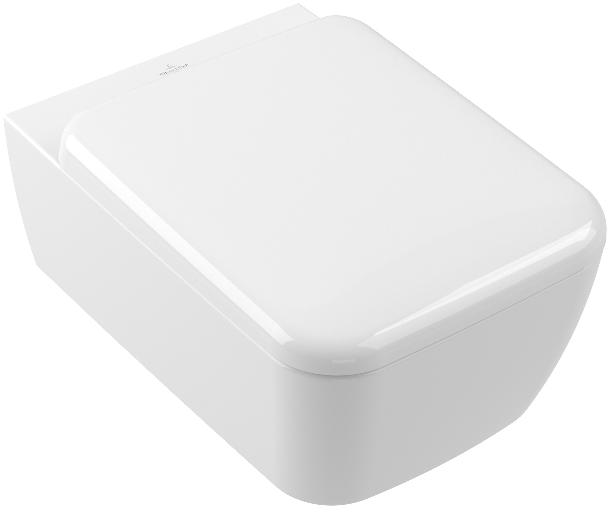 Darmowa Dostawa - Miska WC z deską wolnoopadającą wisząca bez kołnierza ze spłukiwaniem wirowym biały połysk Villeroy & Boch Skyla 4682CL01