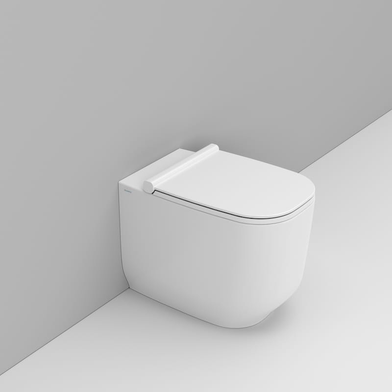 Darmowa Dostawa - Miska WC stojąca bez kołnierza biały mat Ceramica Dolomite Alba D503141