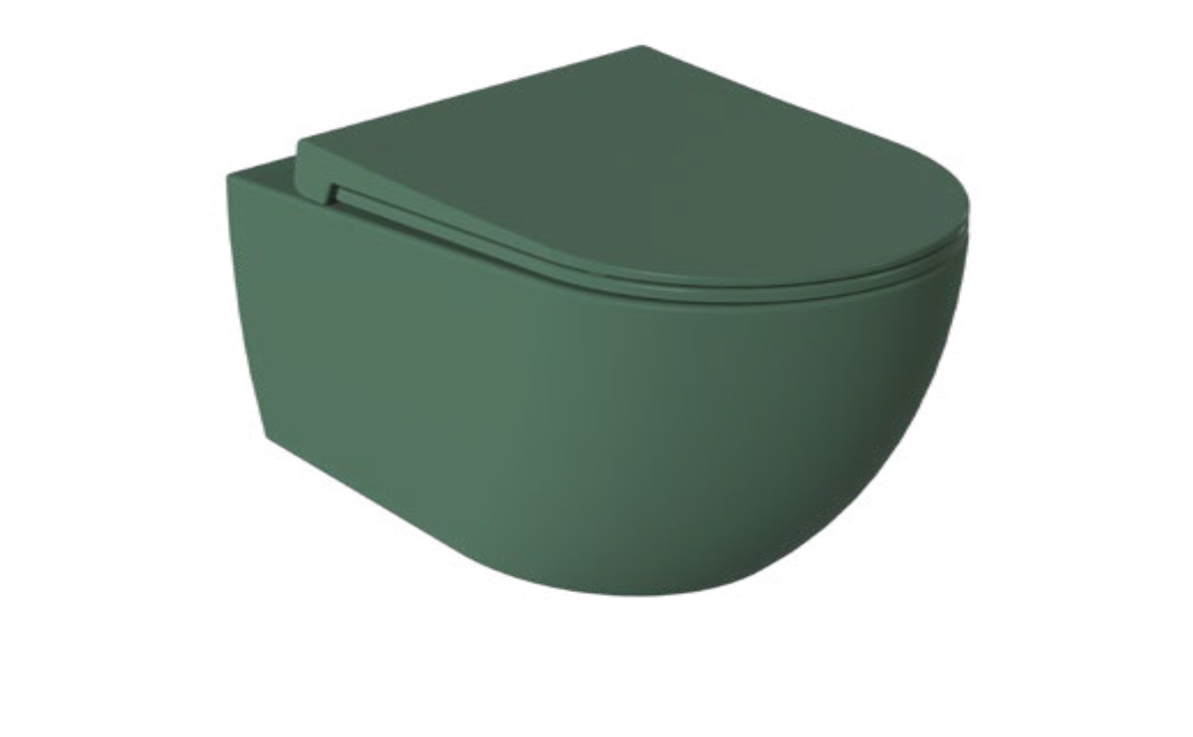 Darmowa Dostawa - Miska WC wisząca bez kołnierza zielony mat Vilarte by Dura Siena 5751MY