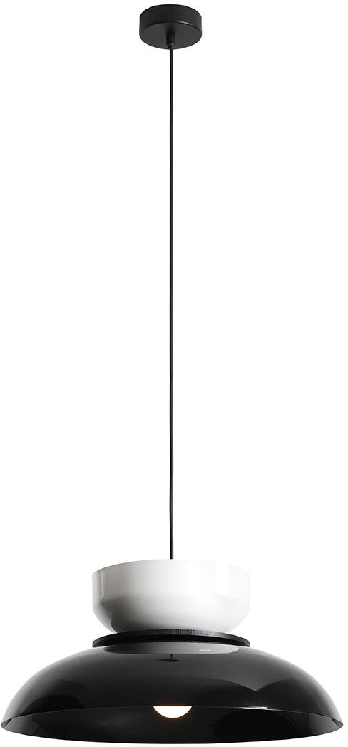 Darmowa Dostawa - Lampa wisząca 1x15 W biała-czarna Aldex Aldo 1152G32C