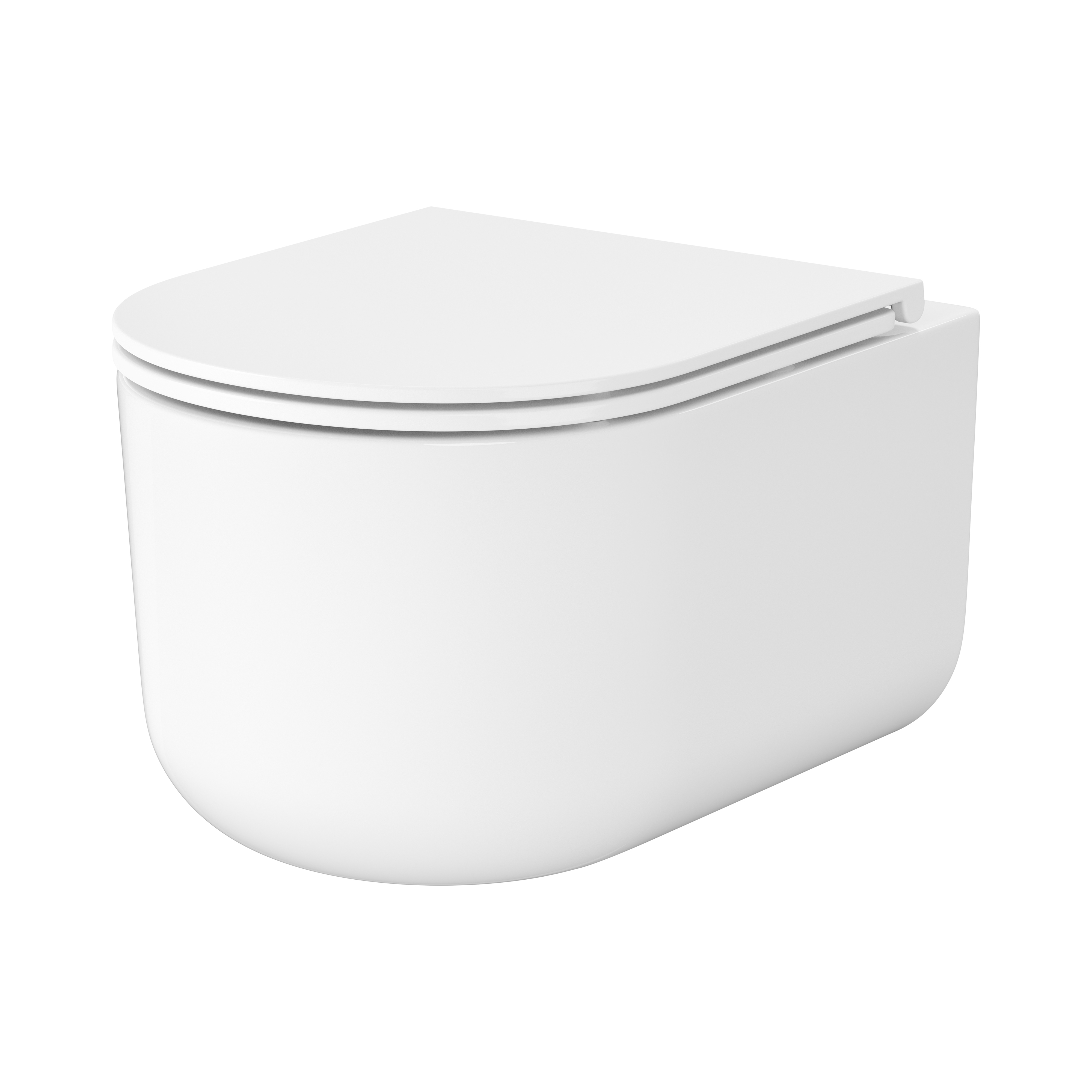 Darmowa Dostawa - Miska WC z deską wolnoopadającą wisząca bez kołnierza ze spłukiwaniem wirowym biały połysk Cersanit Intro S4038001