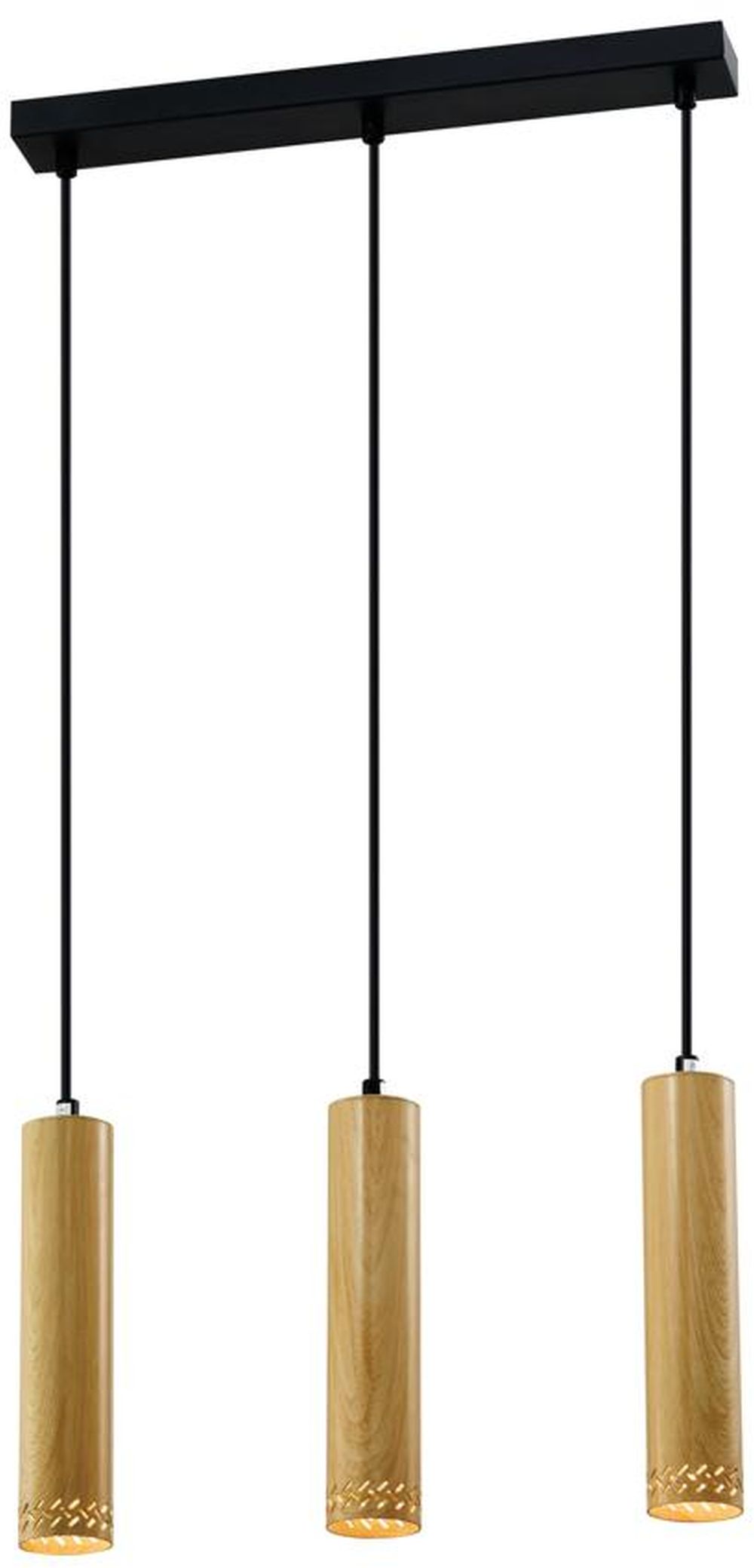Darmowa Dostawa - Lampa wisząca 3x25 W drewno Candellux Tubo 3379138