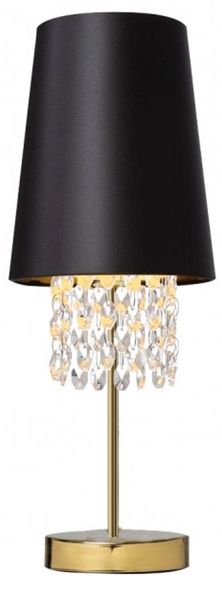 Darmowa Dostawa - Lampa stołowa 1x40 W czarna-złota GTV Nesto OSNES311DEC