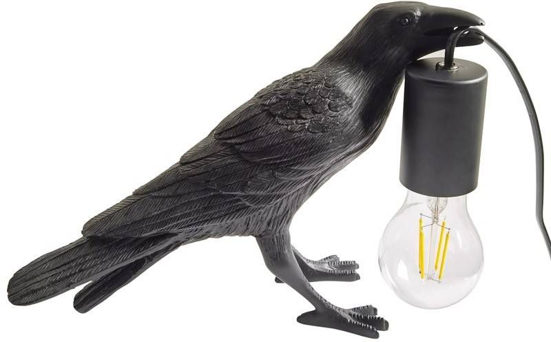 Darmowa Dostawa - Lampa stołowa 1x40 W czarna Abruzzo Raven ABRKARDK