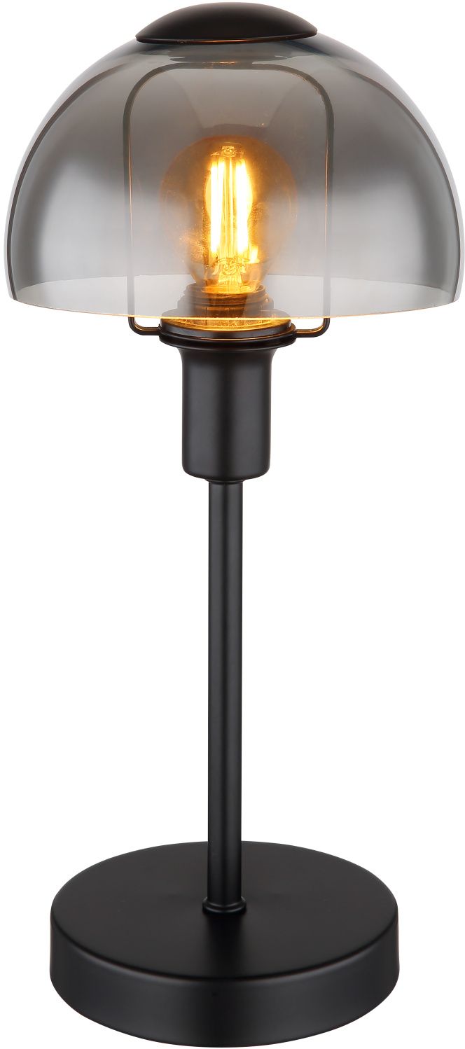 Darmowa Dostawa - Lampa stołowa 1x25 W czarna-przydymiona Globo Lighting Kokkini 21914B