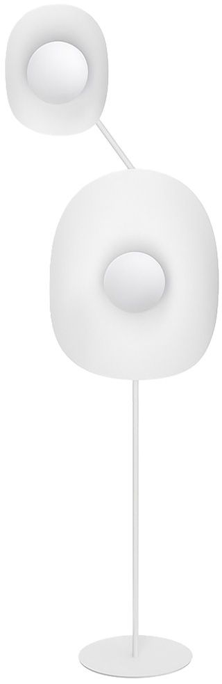 Darmowa Dostawa - Lampa stojąca 2x8 W biała Emibig Delulu 1601LP2