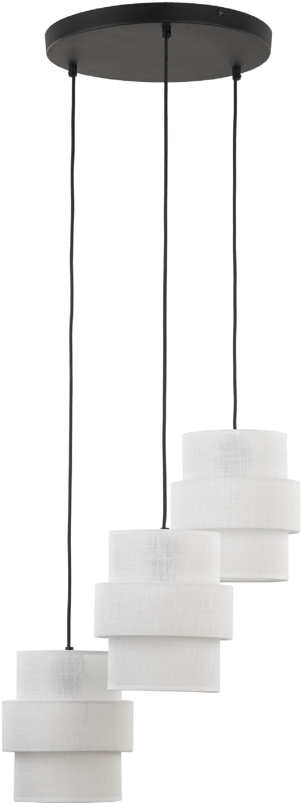 Darmowa Dostawa - Lampa wisząca 3x15 W biała TK Lighting Calisto 6018