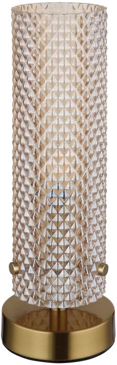 Darmowa Dostawa - Lampa stołowa 1x40 W złota-bursztynowa Globo Lighting Karolo 15775T