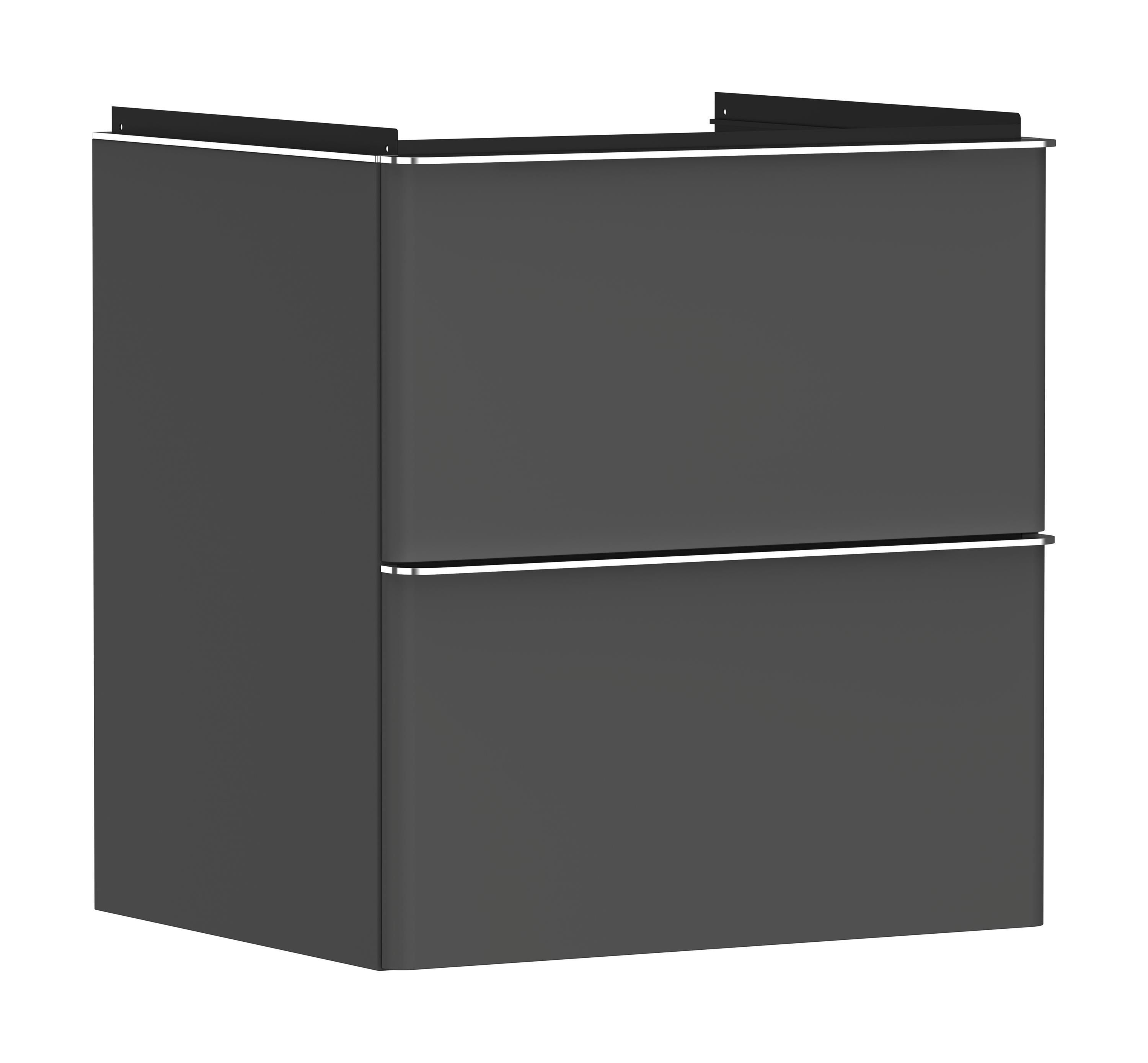 Darmowa Dostawa - Szafka 58x49.5x60.5 cm podumywalkowa wisząca szara Hansgrohe Xelu Q 54024000